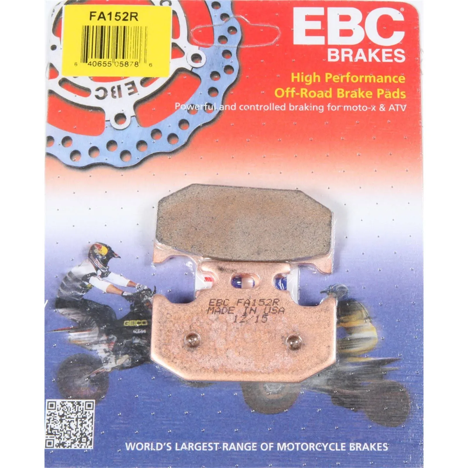 EBC Brakes FA152R Disc Brake Pad Set