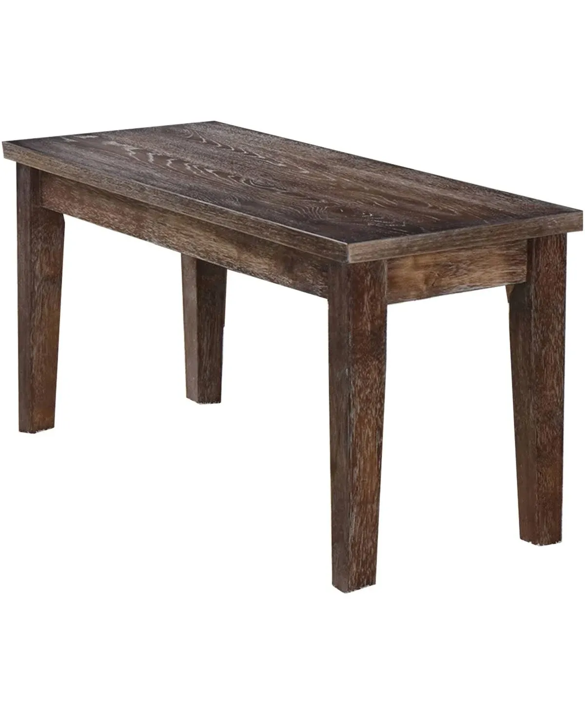 Best Master Furniture Mindy Transitional Antique-Style Natural Oak Dining Room Bench