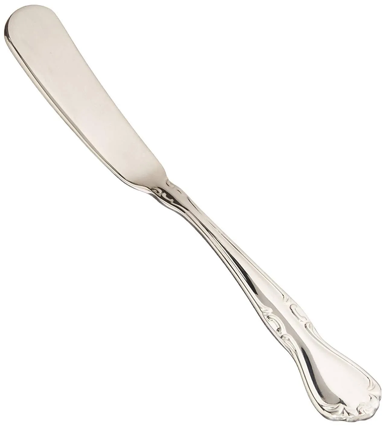 Winco 0039-12 6-3/4" Chantelle Flatware 18/8 Stainless Steel Butter Spreader