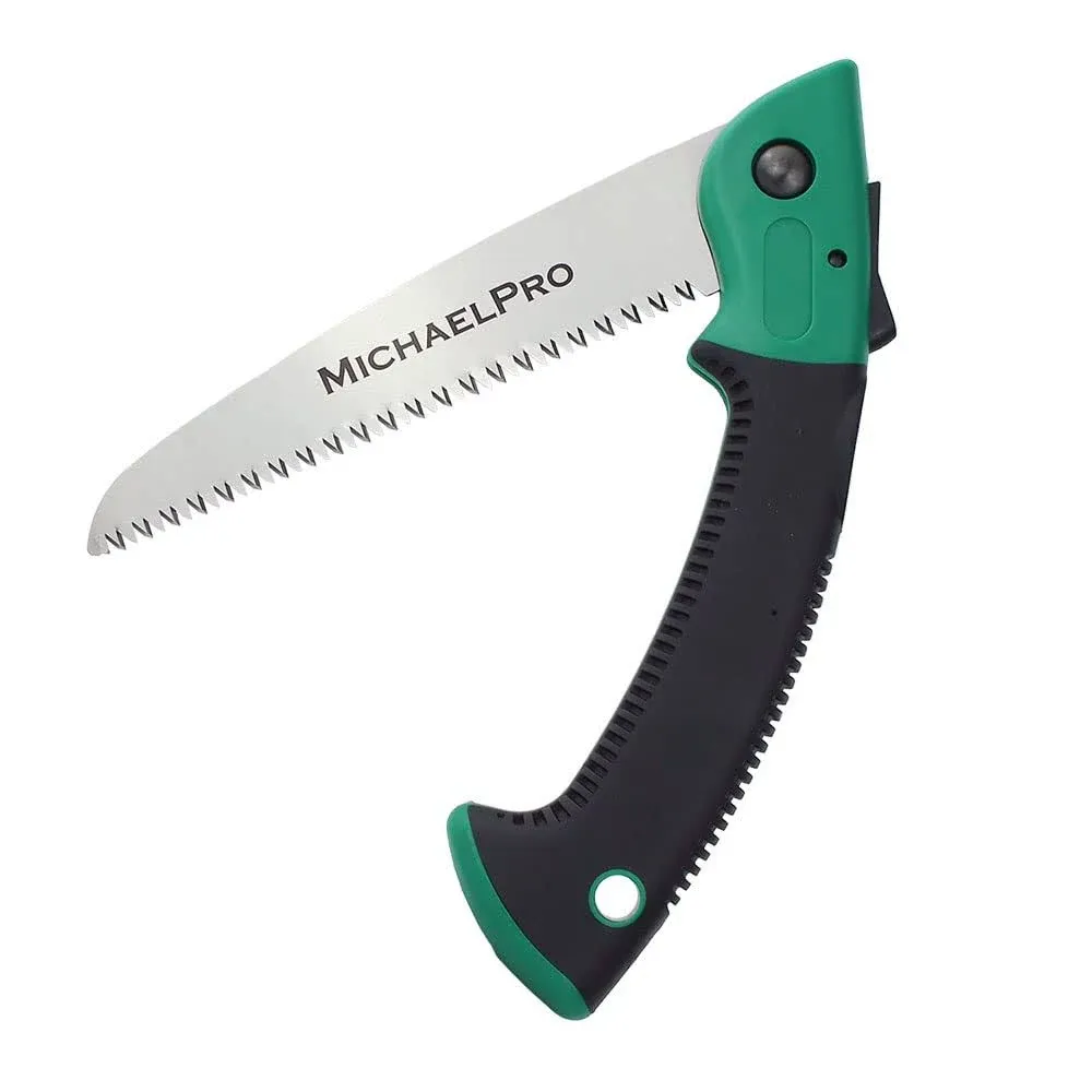 MichaelPro Folding Hand Pruning Saw with 7” Rugged Blade