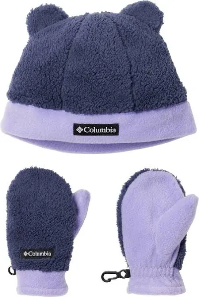 Columbia Toddler Rugged Ridge™ Beanie and Mitten Set, Boys', Pink Ice/Pink Orchid | Holiday Gift