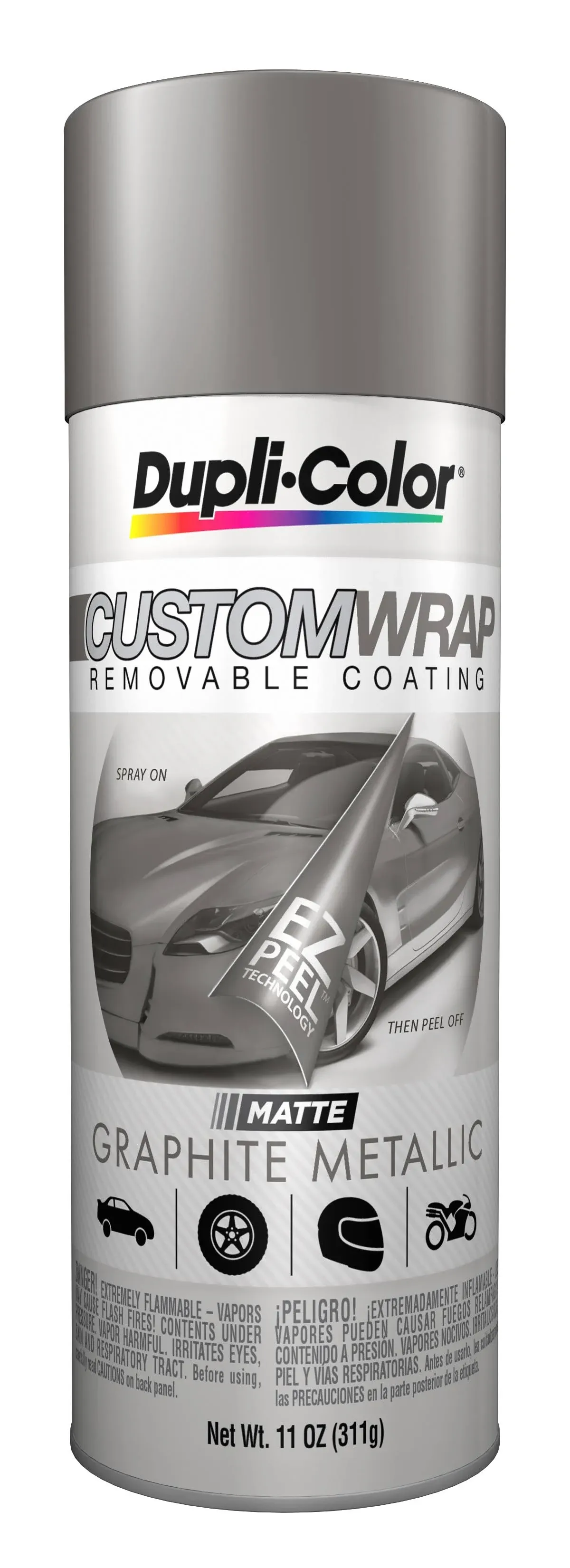 Dupli-Color® CWRC797 - 11 fl. oz. Matte Graphite Custom Wrap Aerosol Removable Coating