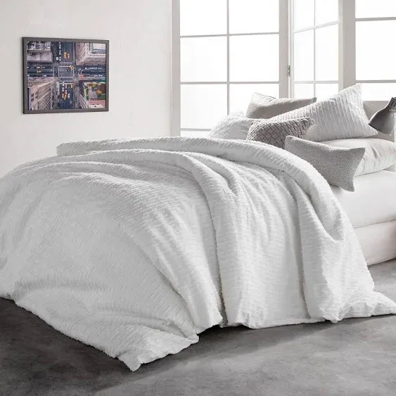 DKNY Refresh Full/Queen Duvet Cover 100% Cotton Cut Jacquard @