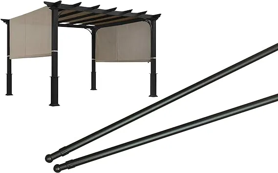 ALISUN Length Adjustable Weight Rods/ Pull Tubes for Pergola Canopy