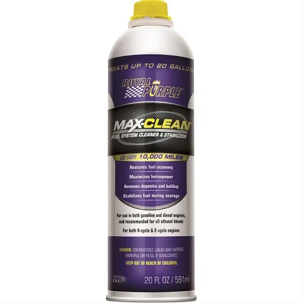 Royal Purple Max-Clean System Cleaner Fuel Additive for Diesel Gas 20oz