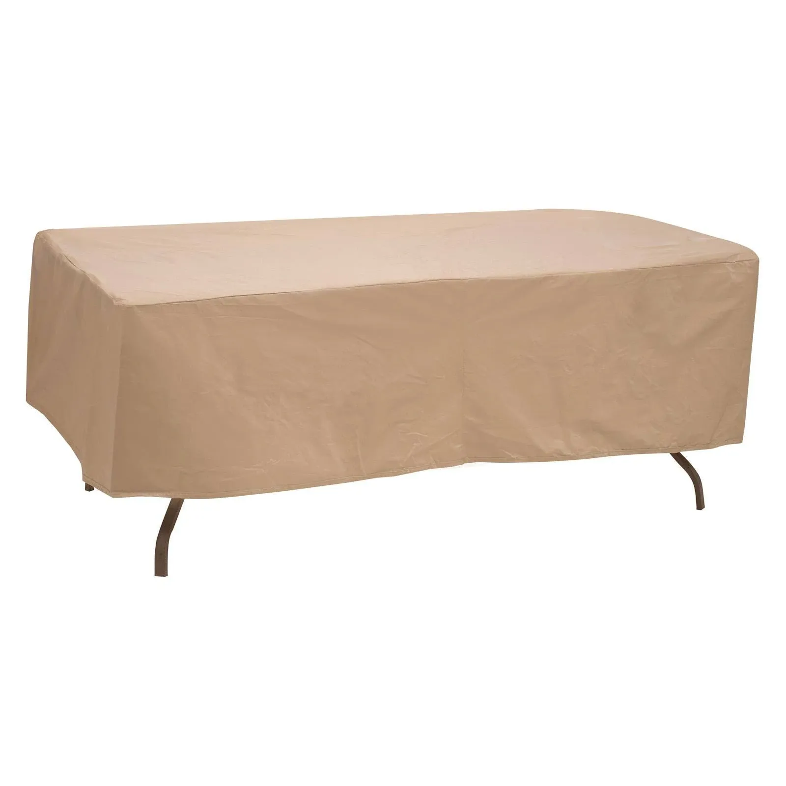 84" Oval/Rectangular Table Cover - Tan - Protective Covers