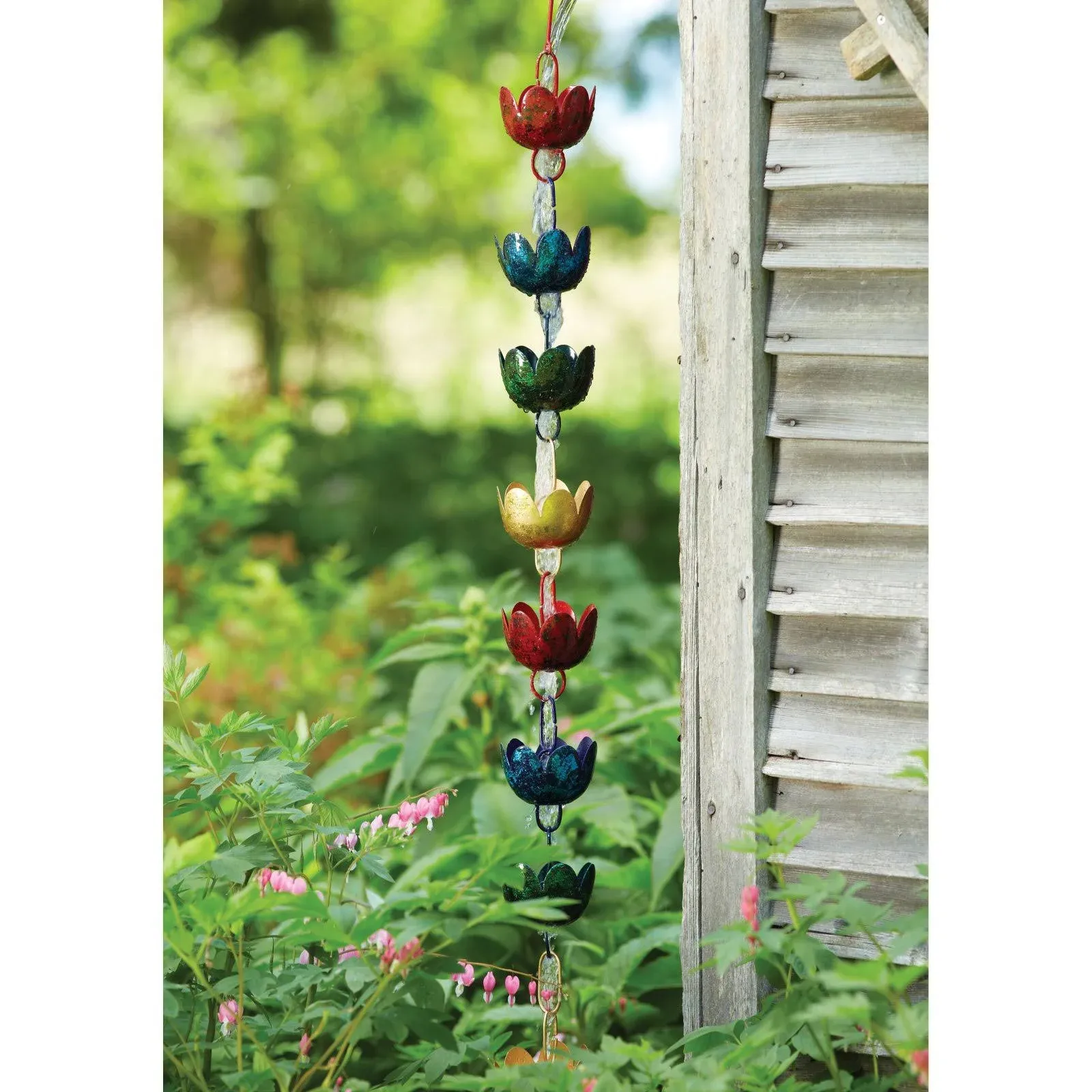 Lily Cups Multicolor Rain Chain 96 inch