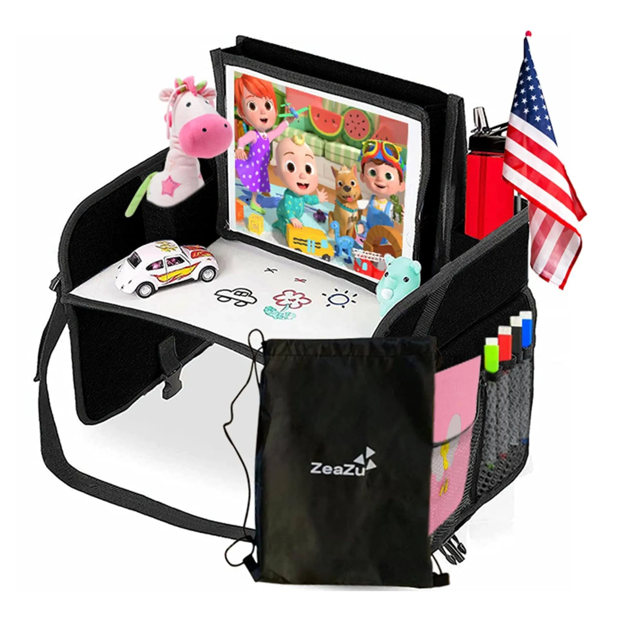 ZeaZu Kids Travel Tray with Bag