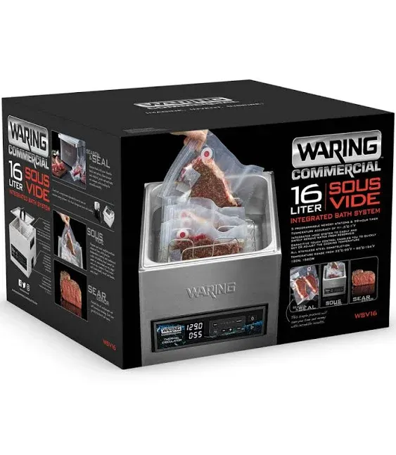 Waring WSV16 16 Liter Thermal Circulator sous Vide Integrated Water Bath