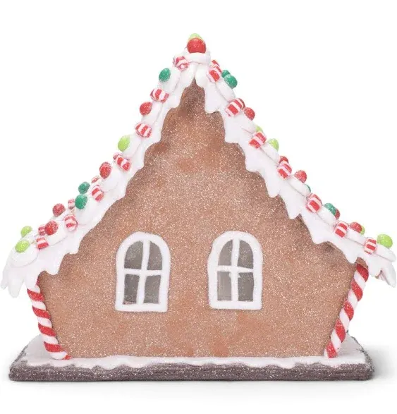 Raz Imports Kringle Candy Co. 11.5" Gingerbread Lighted Lodge