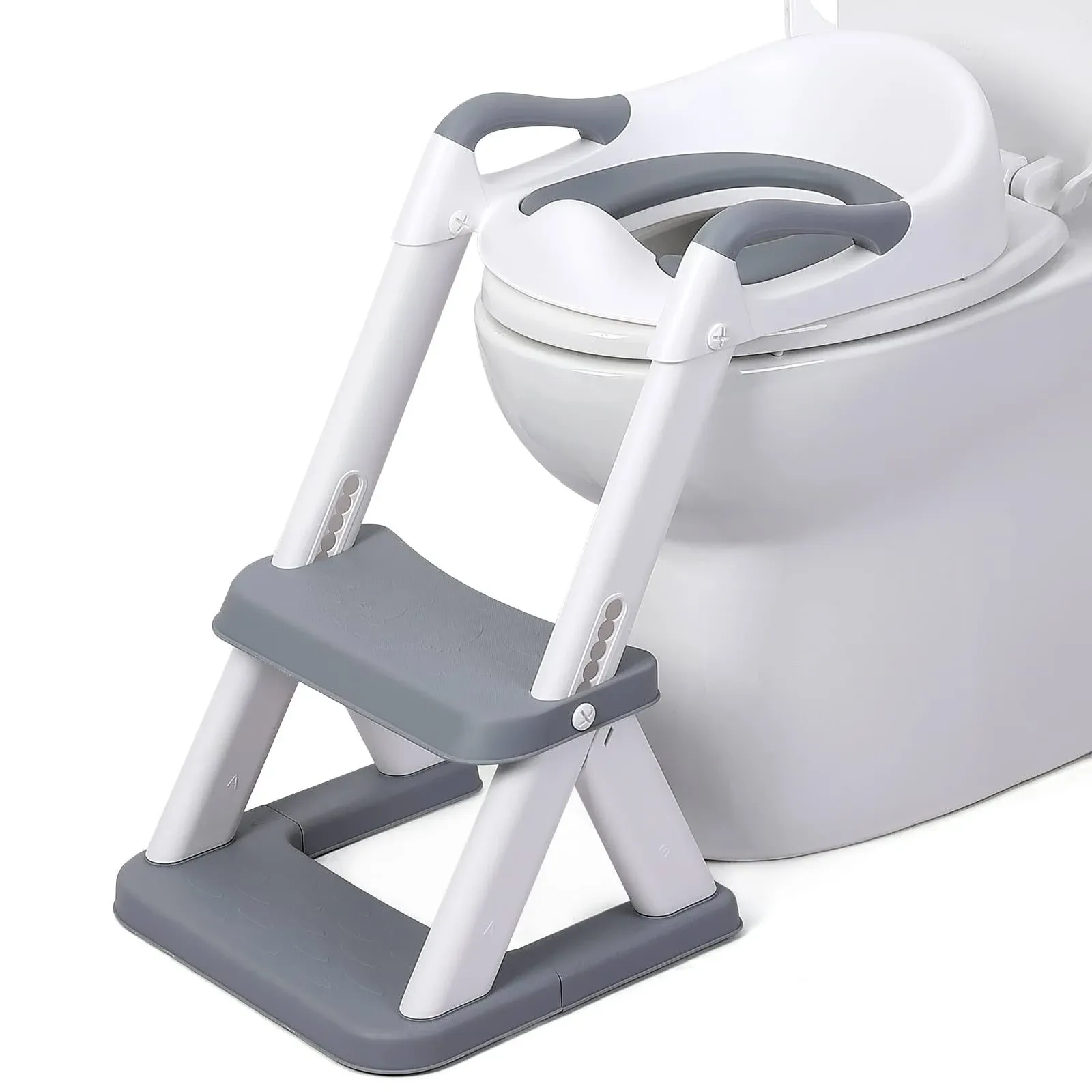 Toddler Potty Training Seat with Ladder, babevy Upgraded Triangle Design Toddler ...