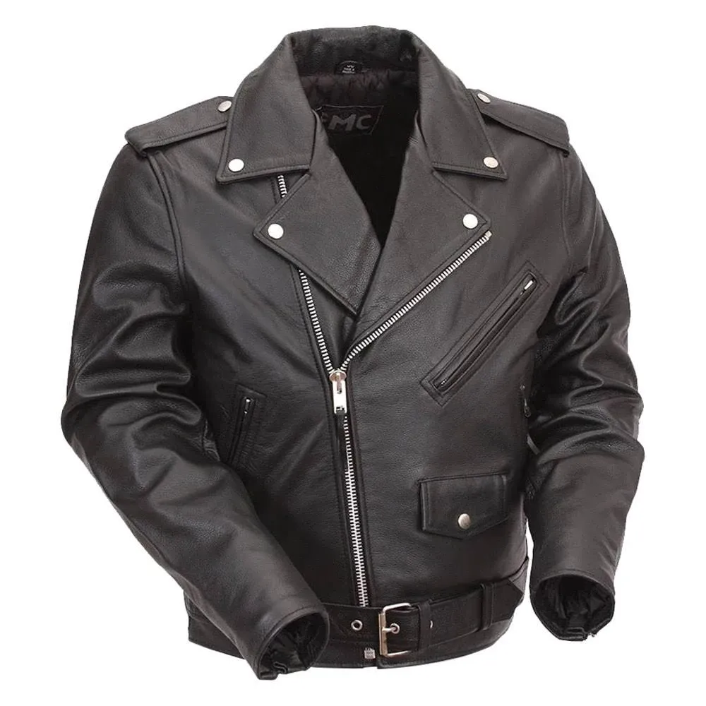 Superstar - Men&#039;s Motorcycle Leather Jacket