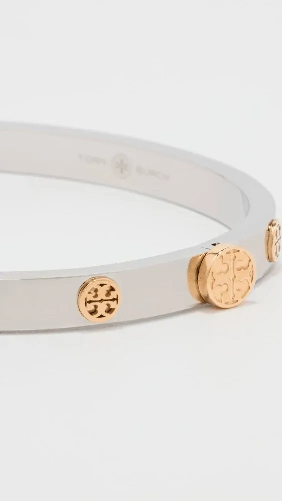 Tory Burch Women's Miller Stud 5mm Hinge Bracelet