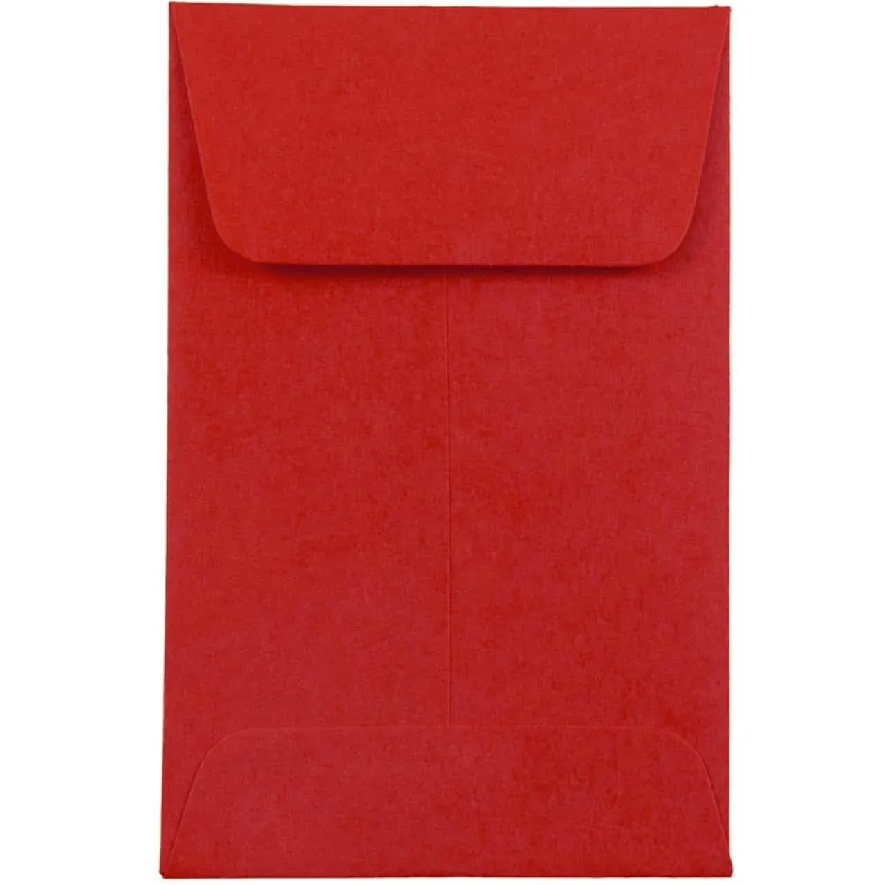 JAM Paper #1 Coin Business Colored Envelopes, 2.25 x 3.5, Red Recycled, 50/Pack (356730632I)