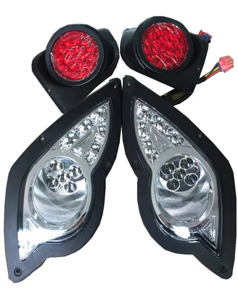 Golf Cart Yamaha LED Light Kit Fit Yamaha Drive G29 2007-up I LED Headlights And