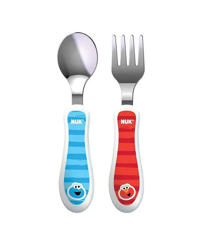 NUK Sesame Street Dinnerware Utensil Set  2-Pack