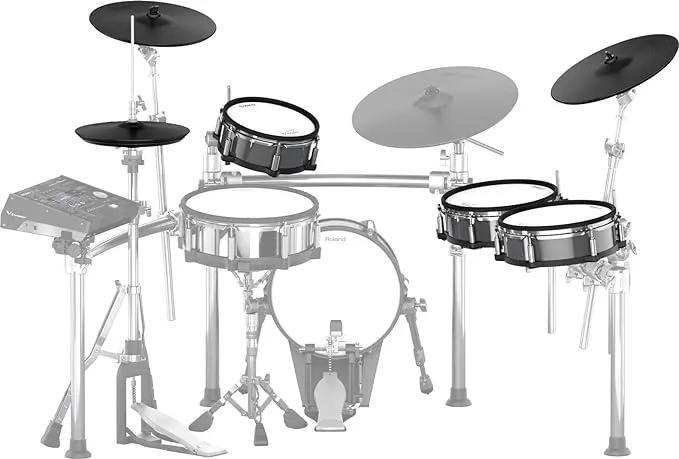 Roland TD-17KVX2 Electric Drums Kit - Advanced Generation 2 Percussion Set with Mesh Heads Bundle in Black