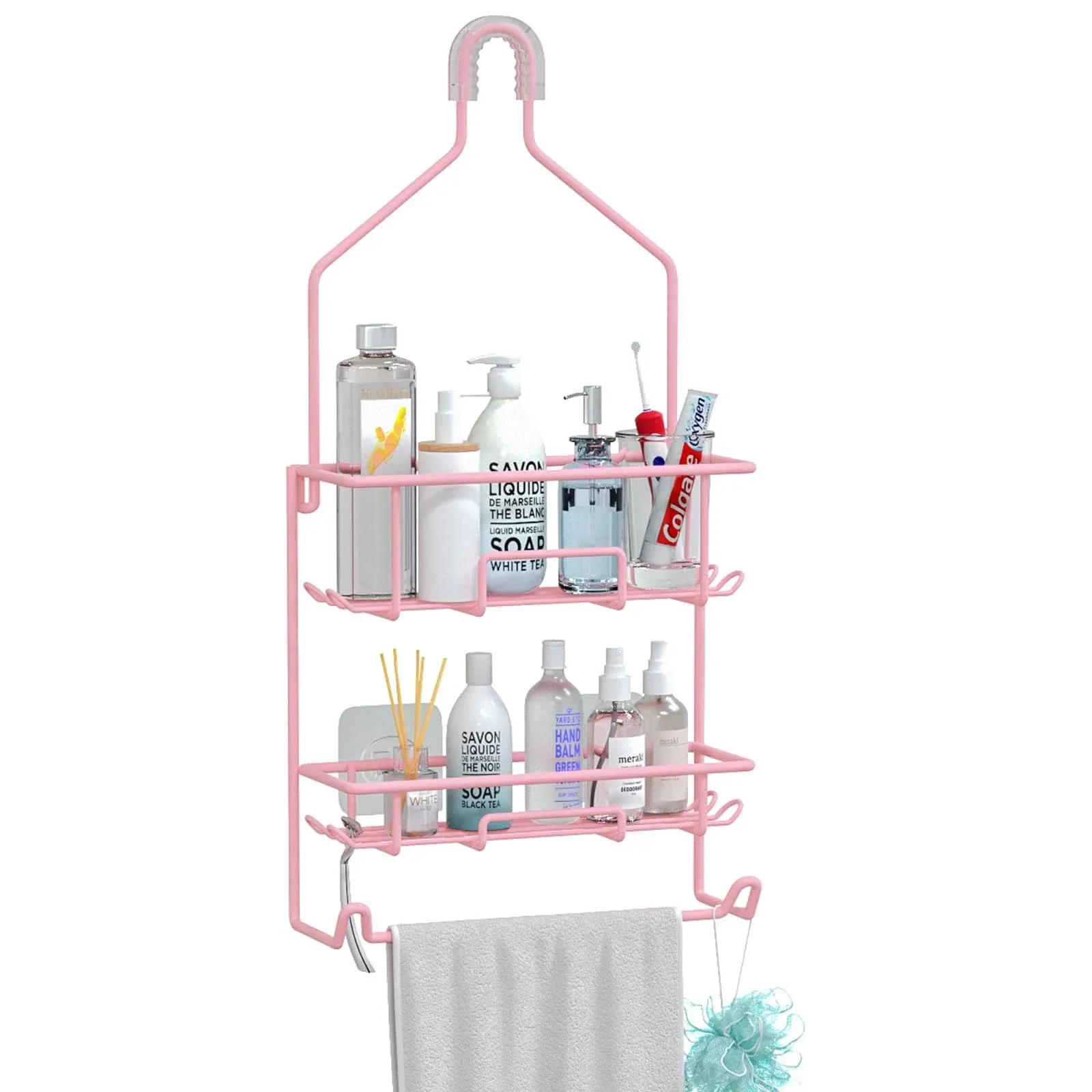 Shower Caddy Pink Large Shower Racks for Inside Shower Pink Bathroom Organizer G