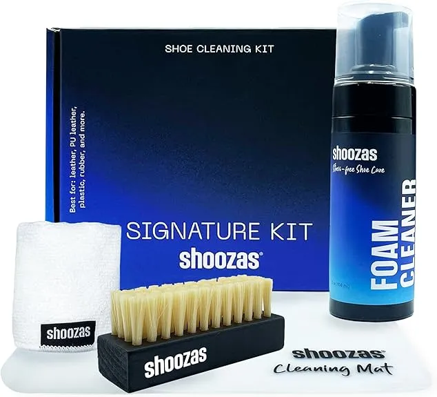 Shoozas Shoe Cleaner Kit – Mess-free, Powerful, and Delicate Shoe Cleaning Kits, Quick Dry, Non-Toxic, Safe on all Materials.