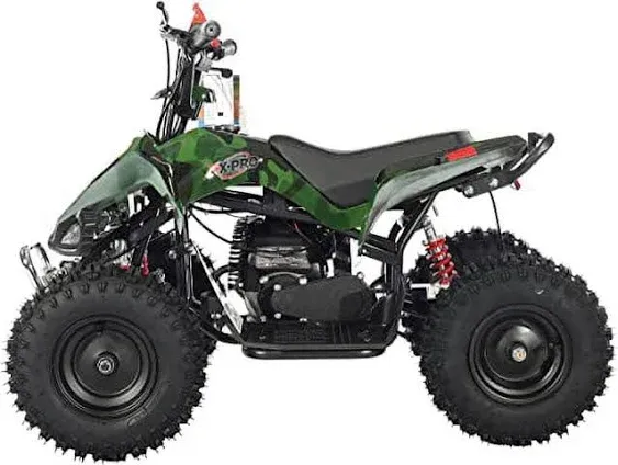 X-Pro Brand New Thunder 40cc Mini Gas ATV for Kid with 4 Stroke Pull Start, Disc Brake 6" Tires