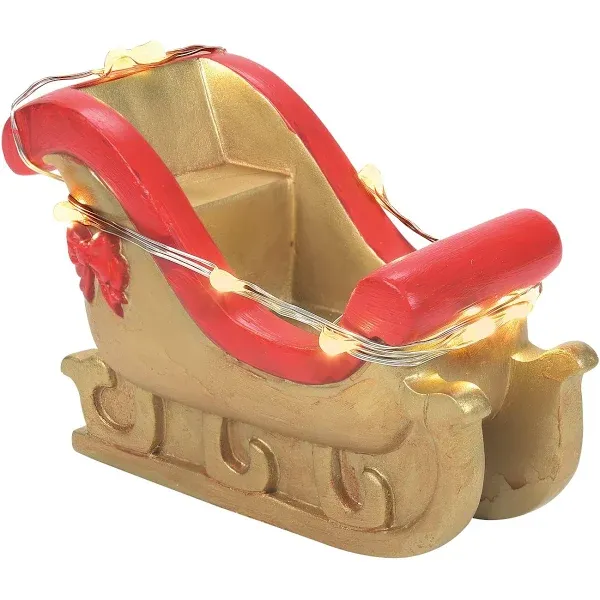 "Lit Santa's Golden Sleigh"