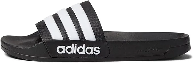 Adidas Adilette Shower Slides- Black/White 8