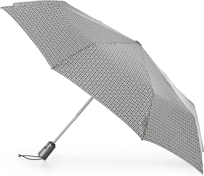 Totes Recycled Titan Umbrella with Auto Open Close Technology Grey Animal One Size