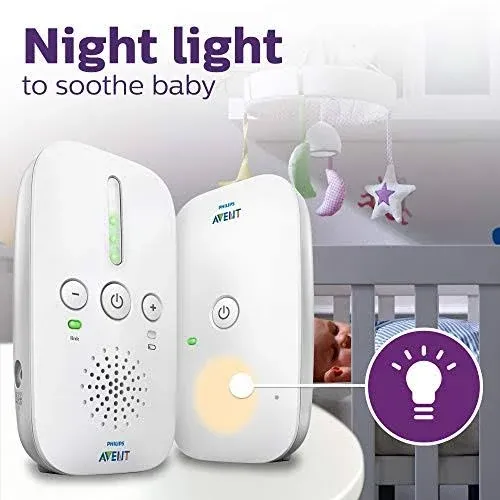 Philips AVENT Audio Baby Monitor DECT, White, SCD502/10