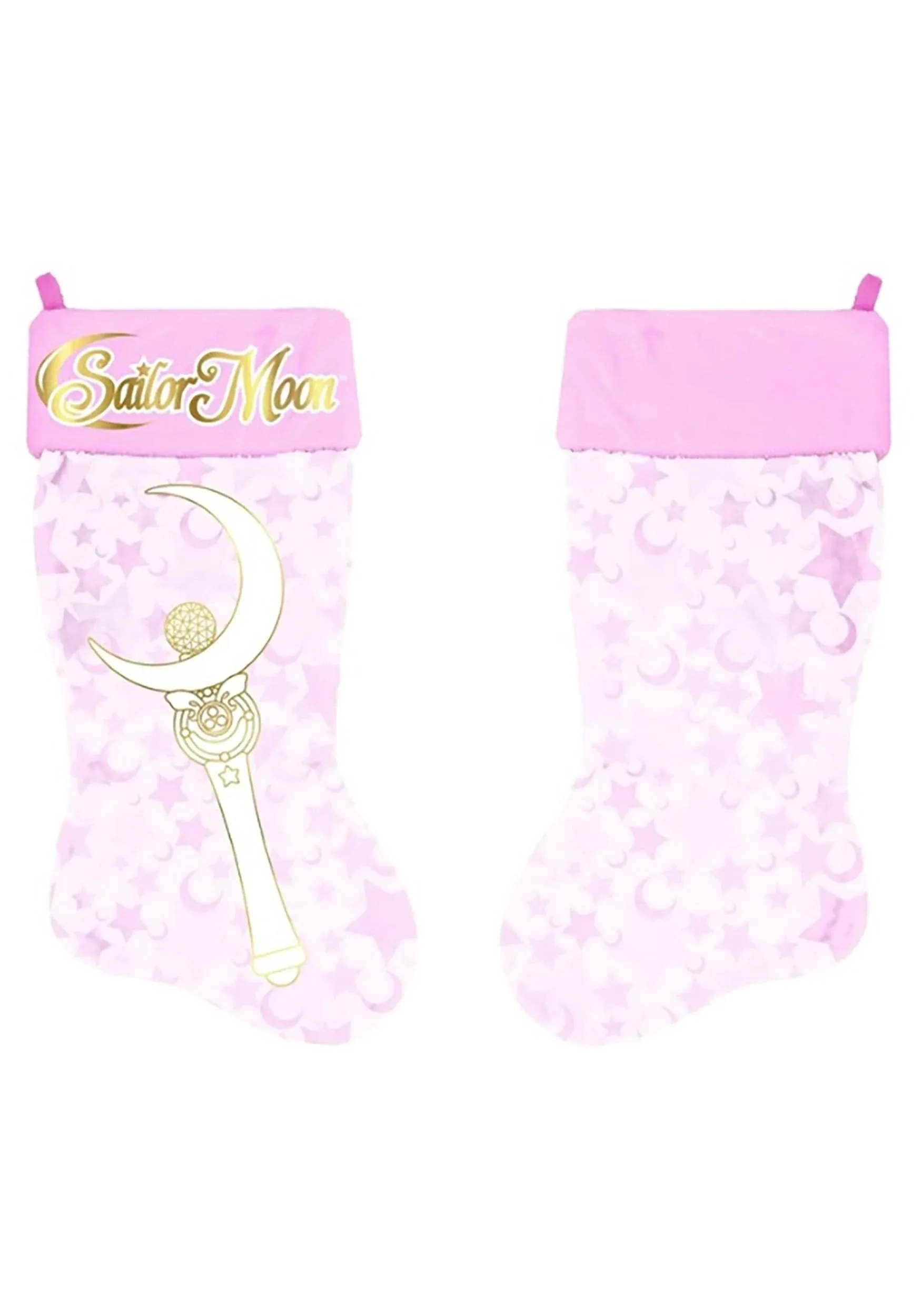 Just Funky Sailor Moon Pink & Gold Christmas Stocking, Size: Standard