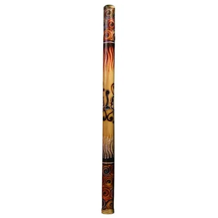 Didgeridoo Bamboo burned-painted 47 long (With Bag)