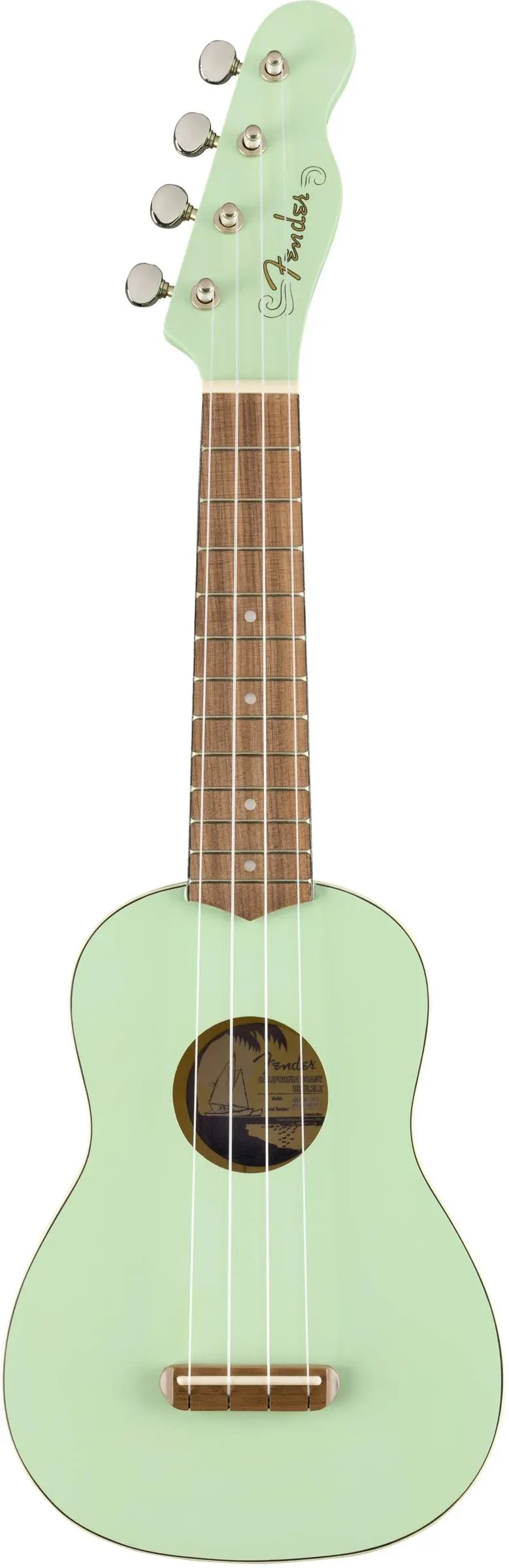 Fender Venice Soprano Ukulele (Surf Green)