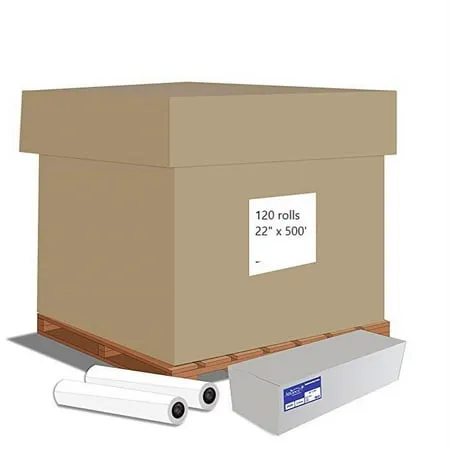 Alliance Wide Format Paper 22 x 500 Bond Engineering 20lb | 92 Bright | 60 cartons - 120 Roll Pallet | 3 Core