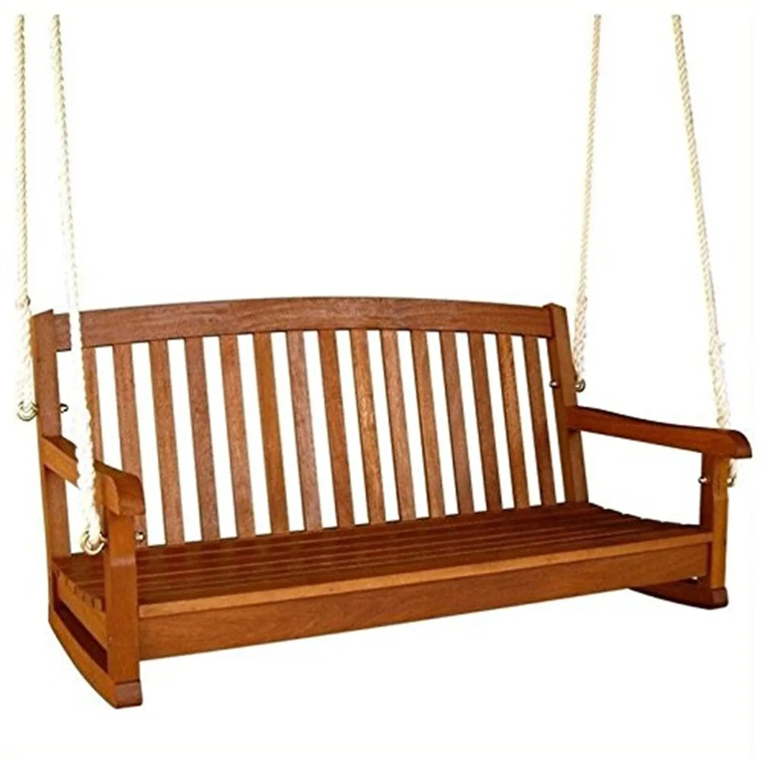 Royal Tahiti Curved Back Wood Two Seated Swing