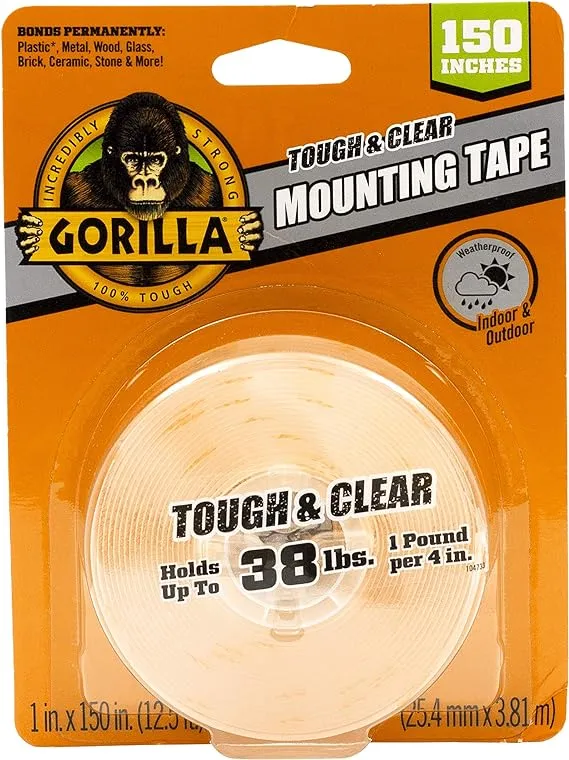 Gorilla Tough & Clear Double Sided Mounting Tape