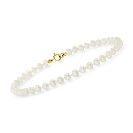 RS Pure Ross-Simons Cultured Pearl Station Bracelet