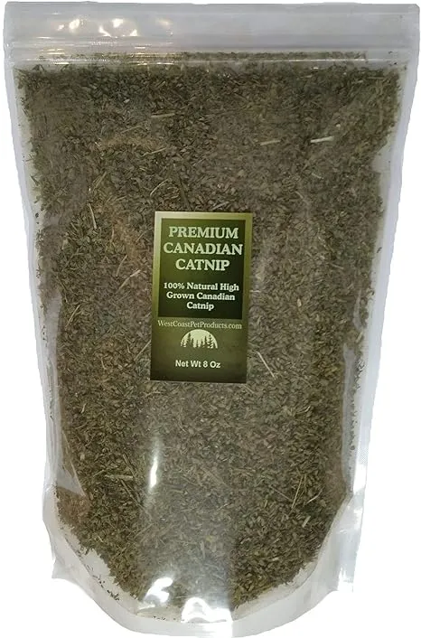 West Coast Pet Products Catnip (4 oz Coarse Cut) Premium Grade Canadian Catnip