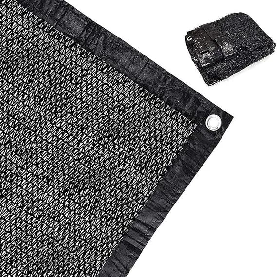 EFFT Life 70% Sunblock Shade Cloth Net Black UV Resistant, Garden Shade Mesh Tarp ...