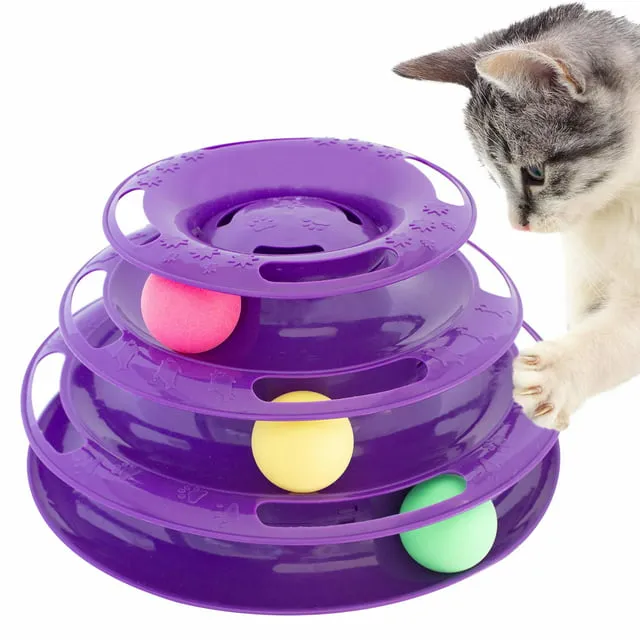 Purrfect Feline Titan's Tower Interactive Cat Toy, Cat Toys for Indoor Cats