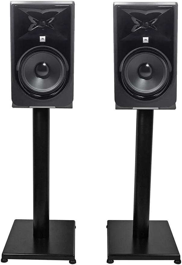 JBL Pair 308P MkII 8" Powered Studio Monitor Monitoring Speakers+21" Stands