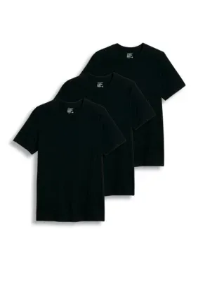 Jockey 3 Pack Classic A-Shirt - Men's, Large , Black