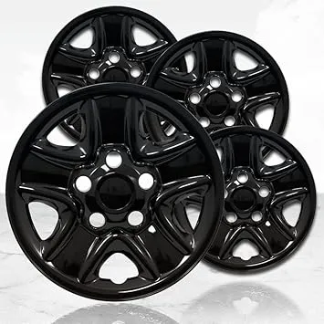 18" 4pc Gloss Black Wheel Skins (Set of 4) for Toyota Tundra 2007-2021