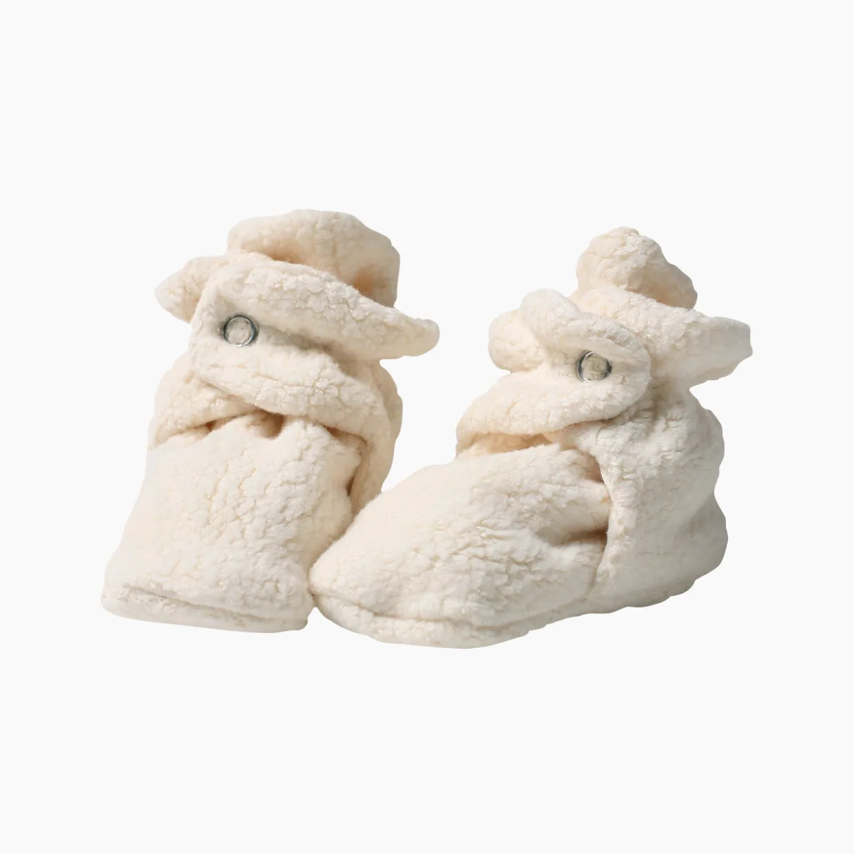 Zutano Cozie Baby Booties in Cream 6 months