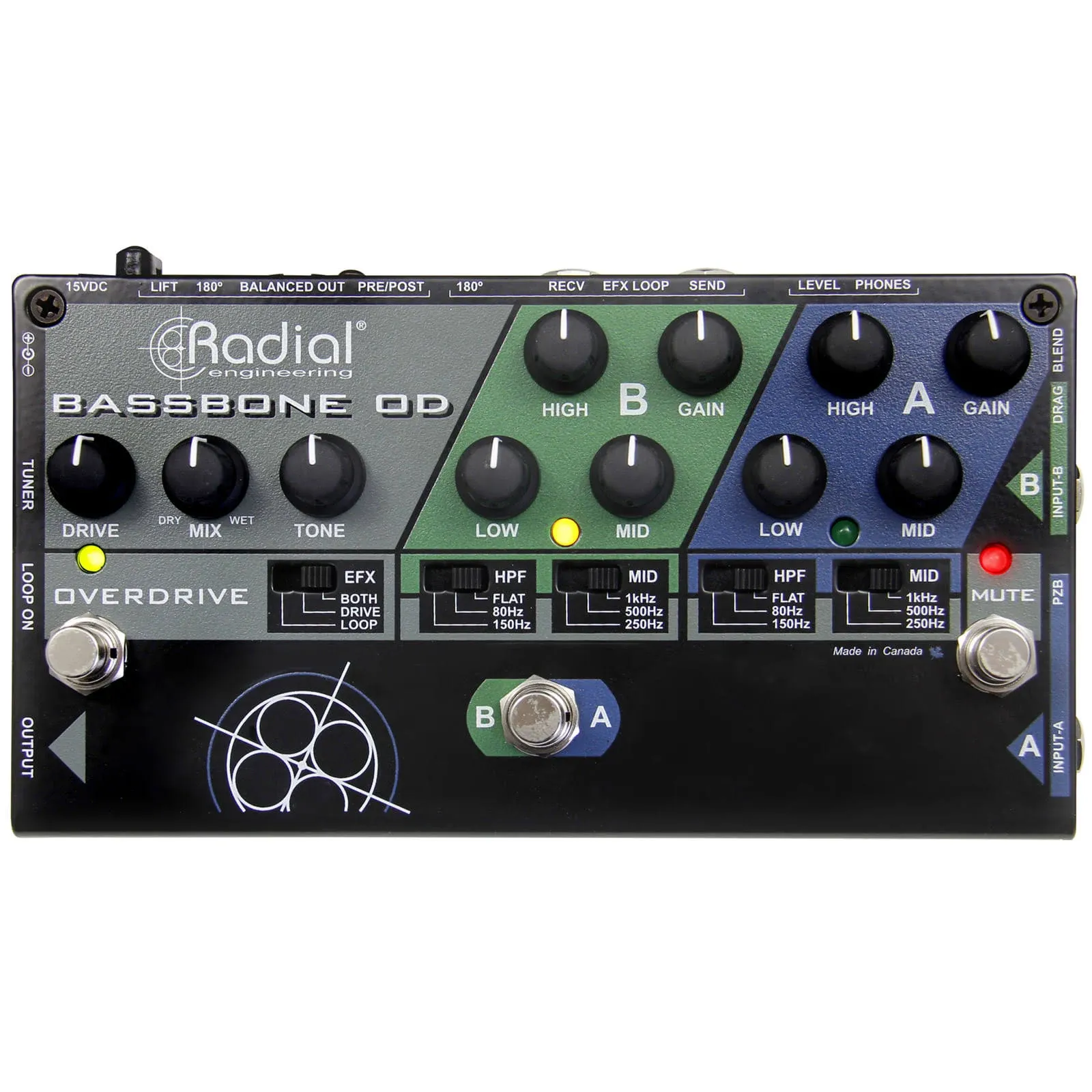 Radial Bassbone OD Bass Preamp &amp; Overdrive