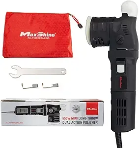 Shinemaster Maxshine M312 DA/Dual Action Polisher with 3" Backing Plate: 12mm Orbit/550 Watt