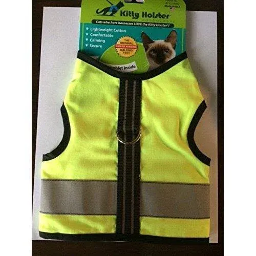 Escape Proof Cat Harness and Vest Extra Large Neon Yellow