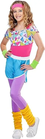 Work It Out 80s Costume for Girls