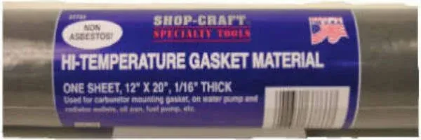 Shop Craft Hi-Temperature Gasket Material 12&#034; W X 20&#034; L X 1/16&#034; T #37733  NEW