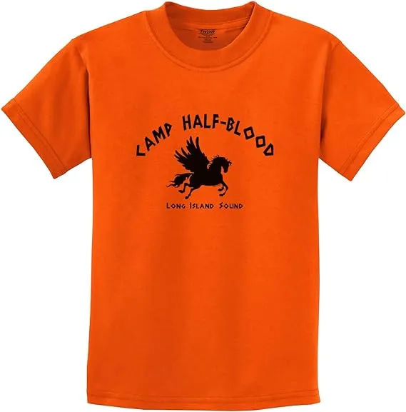 TOOLOUD Camp Half Blood Youth Child Tee - Childrens Half-Blood T-Shirt