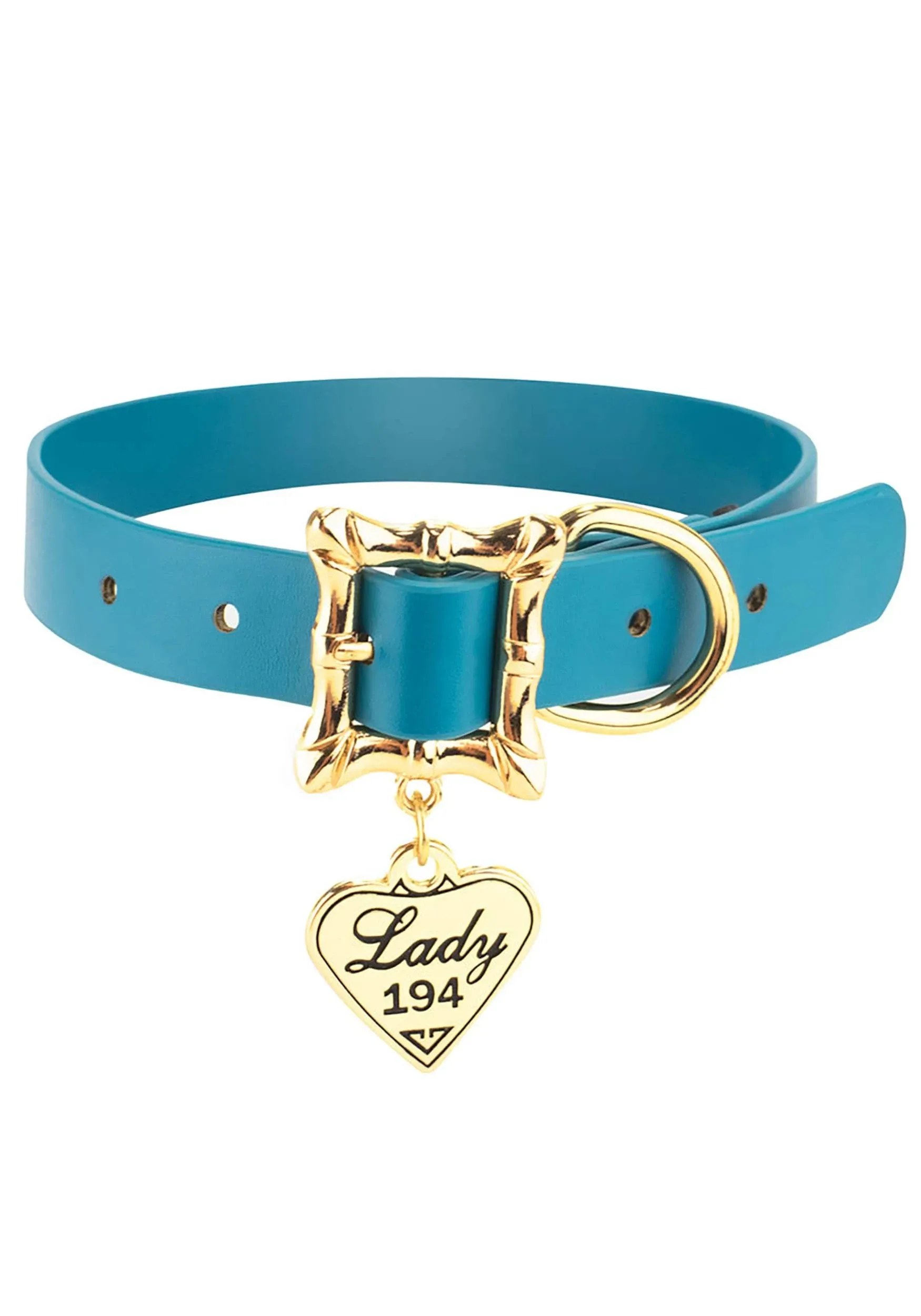 Buckle-Down Dog Collar, Disney Lady and The Tramp, Movie Replica with Heart Charm, Extra Extra Large 24 to 31 Inch Length 1.35 Inches Wide