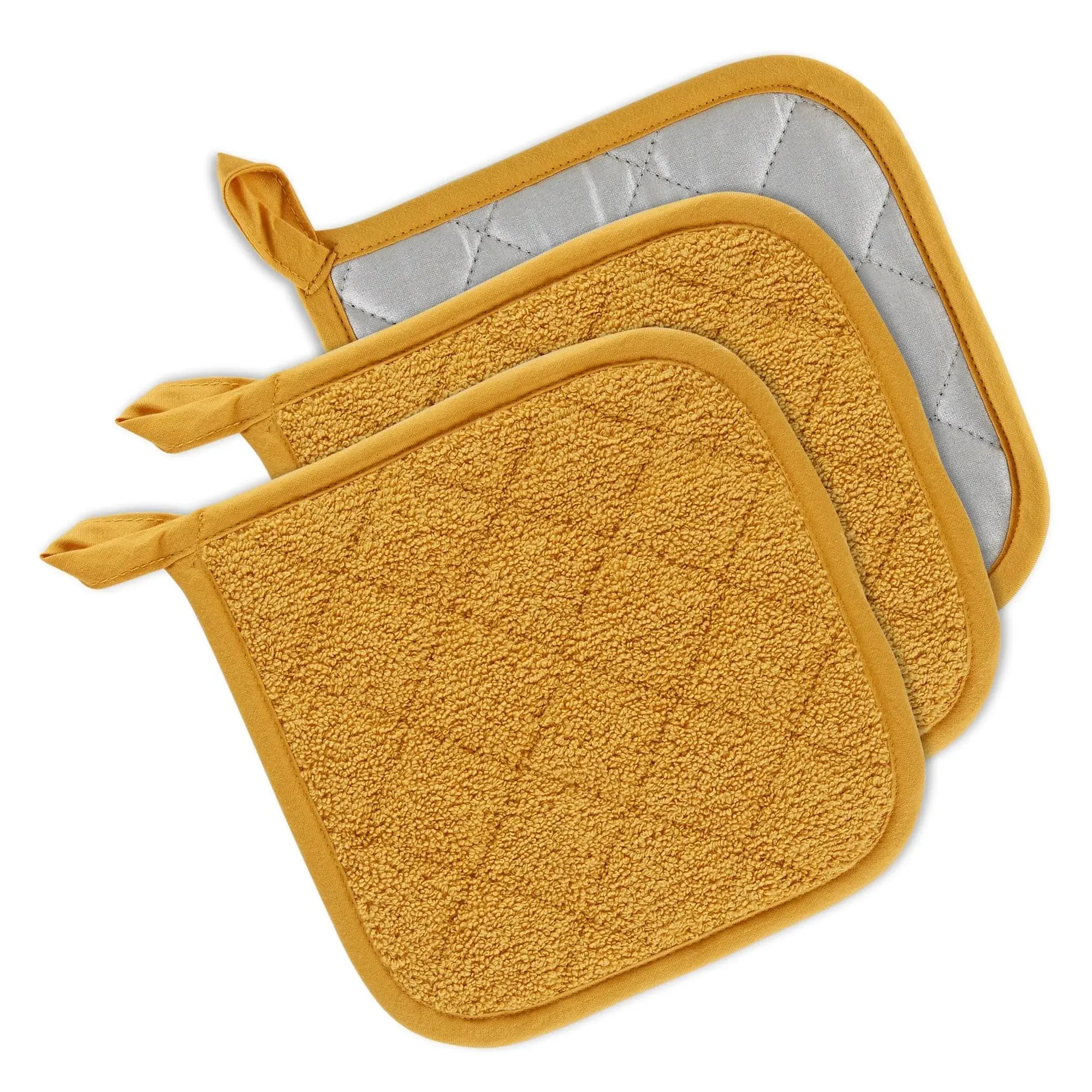 Honey Gold Terry Potholder (Set 3) 7x13